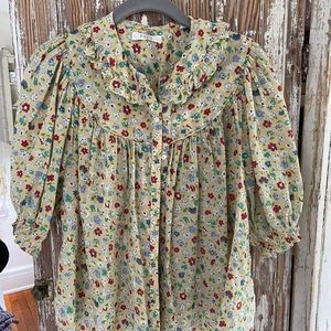 Doen yellow flowered blouse